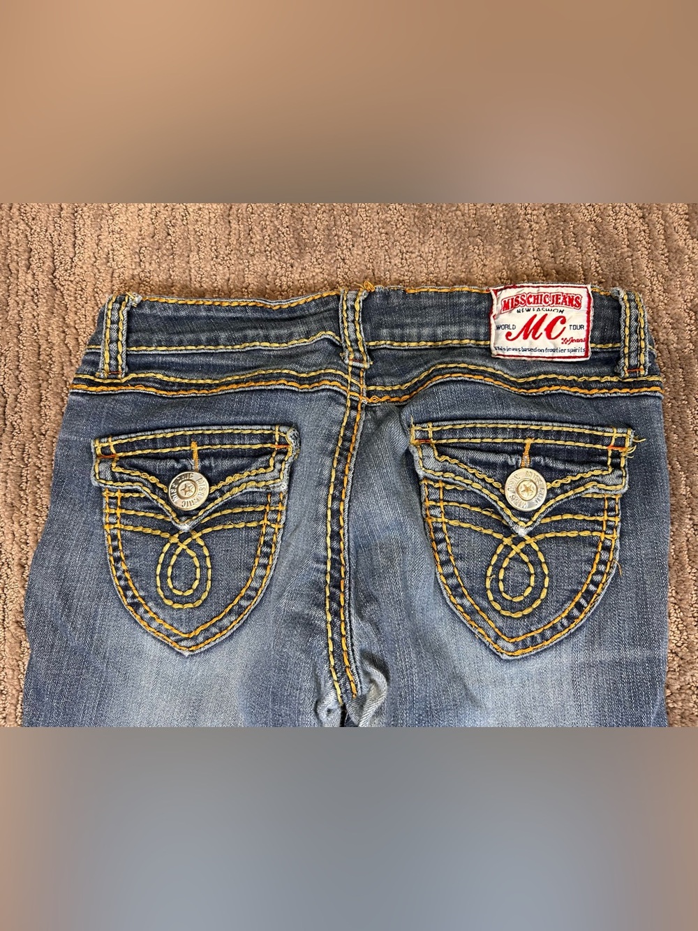 Miss Chic Embellished Pockets size 3 Western Chic FAIR CONDITION